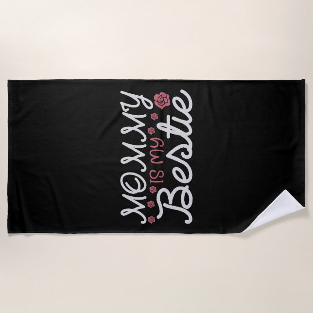 Mum - Beautiful Mother Beach Towel (Front)