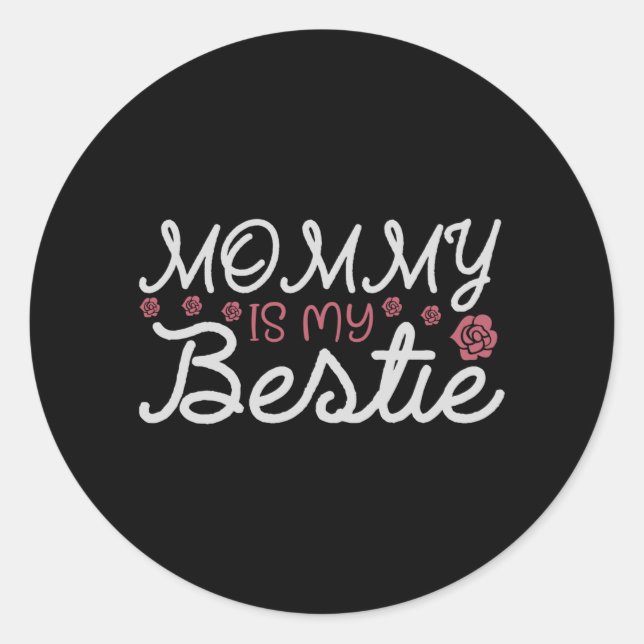 Mum - Beautiful Mother Classic Round Sticker (Front)