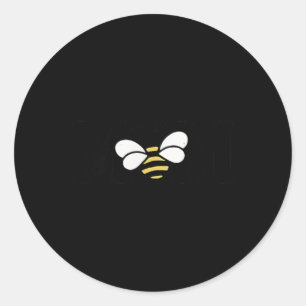 Mum Bee Cute Beekeeping 1st Birthday Matching Fami Classic Round Sticker