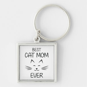 Mum - Best Cat Mum ever Key Ring