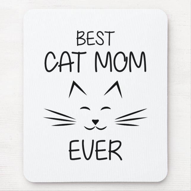 Mum - Best Cat Mum ever Mouse Pad (Front)