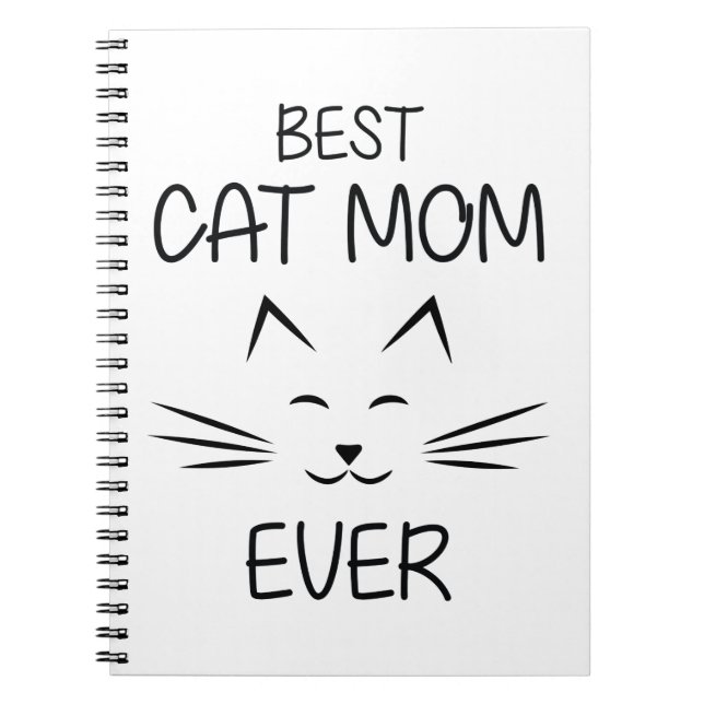 Mum - Best Cat Mum ever Notebook (Front)