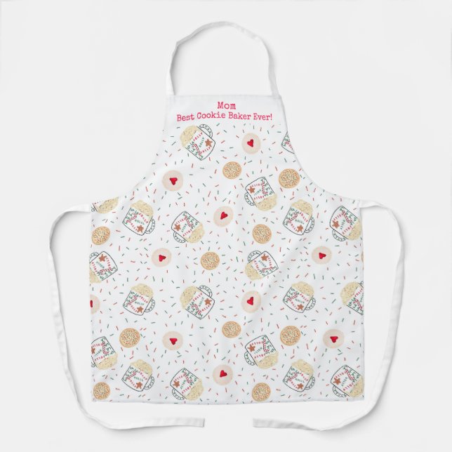 Mum Best Cookie Baker All-Over Print Apron (Front)