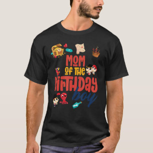 Mum Birthday Boy Pirate Birthday Party Theme Ocean T-Shirt