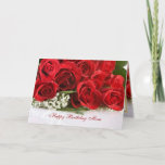 Mum Birthday card with red roses<br><div class="desc">Red roses bouquet. You can change font,  colour,  size or put your own message.</div>