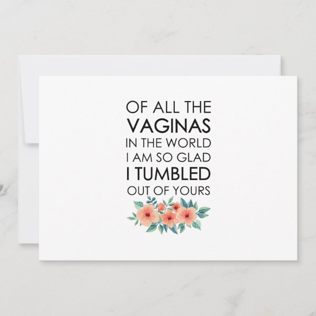 Mum Birthday Gift Mother's Day Gift Mum Invitation (Front)