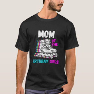 Mum Birthday Rolling Skate  Birthday Family Party T-Shirt