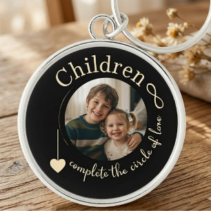 Mum Birthday Wildflower Circle of Love Key Ring