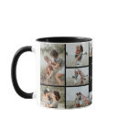 Mum black elegant modern minimal photo collage