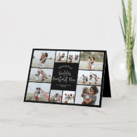 Mum black elegant modern minimal photo collage