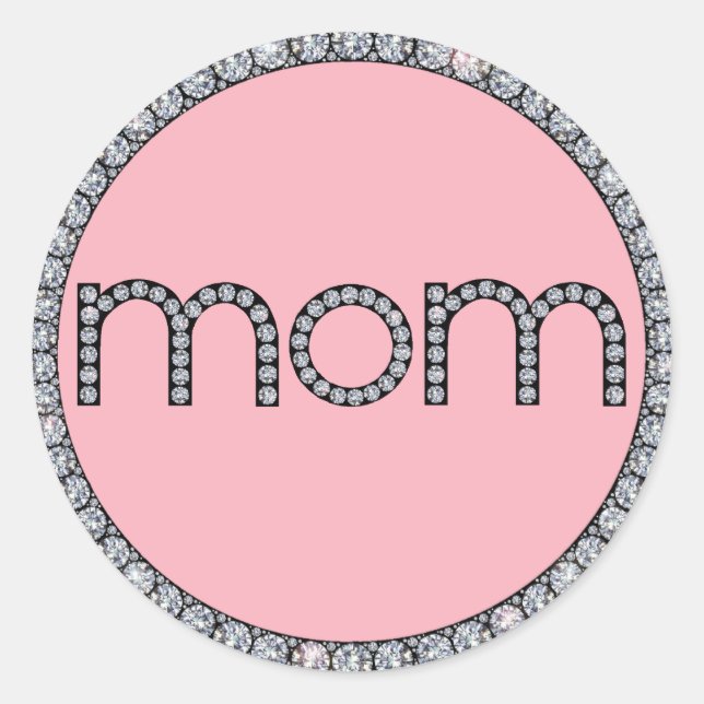 Mum bling ring sticker (Front)