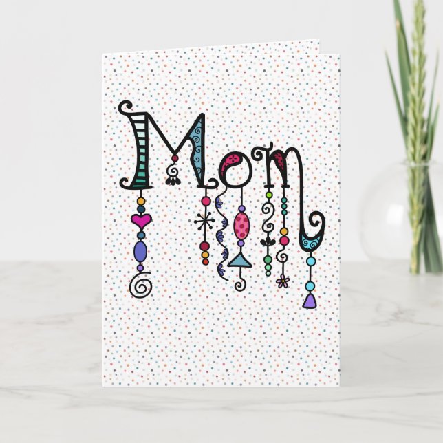 Mum Boho Beads | Mother's Day Card (Front)