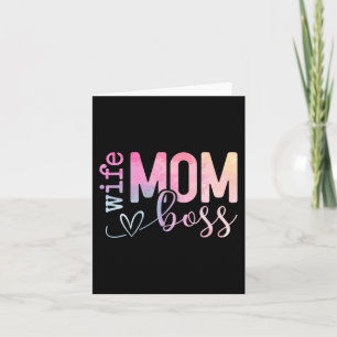 Mum Boss Funny Mothers Day  Card