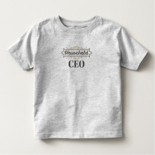 Mum Boss Gift Stay At Home Mum Household CEO Gift Toddler T-Shirt