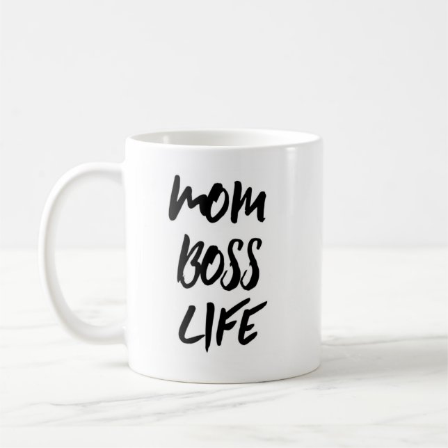 Mum Boss Life Mug (Left)