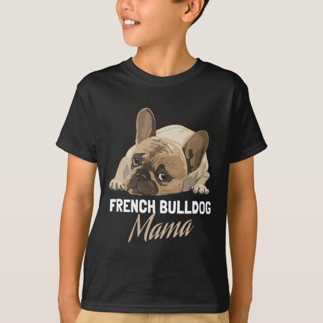 Mum Bulldog Bull Dog Lovers  T-Shirt (Front)