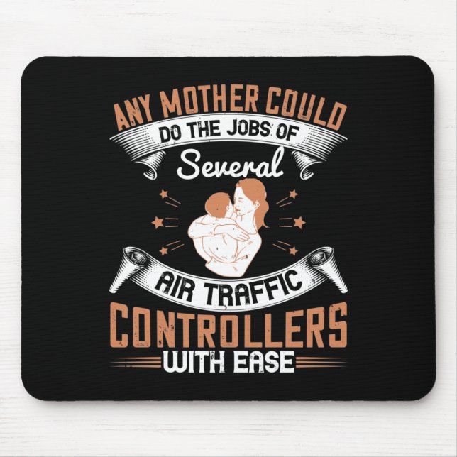 Mum - Busy like Air Traffic Controllers Mouse Pad (Front)