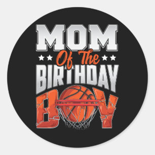 Mum Bysketbyll Birthday Boy Family Byller B-day Pa Classic Round Sticker