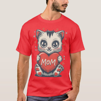 mum cat retro T-Shirt