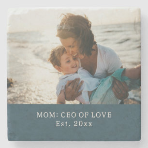 'Mum: CEO of Love' Birthday Gift Mother's Day Stone Coaster