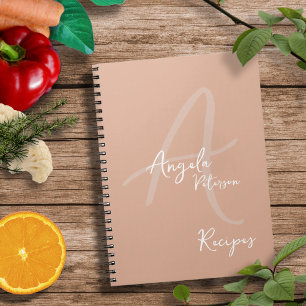 Mum Chef Recipes Dusty Rose Notebook