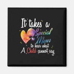 Mum Child Love Puzzle Inspirational Autism Awarene Magnet