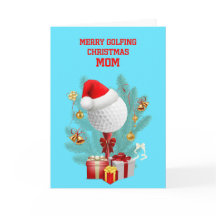 Mum Christmas Golfball