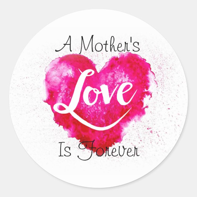 Mum Classic Round Sticker (Front)