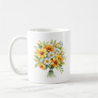 Mum Coffee Sunshine Soul Floral Bouquet Pretty