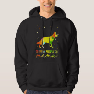 Mum Colourful German Shepherd Hoodie