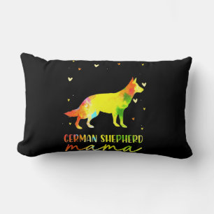 Mum Colourful German Shepherd Lumbar Cushion