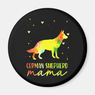 Mum Colourful German Shepherd Magnet