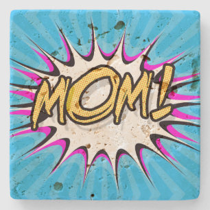 Mum! Comic Book, Pop Art Poster Stone Coaster