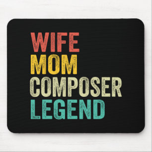 Mum Composer Legend Mother's Day Vintage Mouse Pad