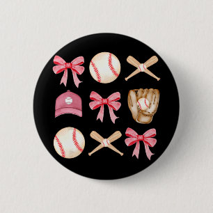 Mum Coquette Mothers Day Women Girls Baseball Mama 6 Cm Round Badge