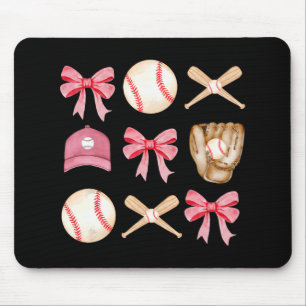 Mum Coquette Mothers Day Women Girls Baseball Mama Mouse Pad
