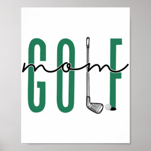 Mum Crewneck Mothers Day Master Golf Women Girls  Poster