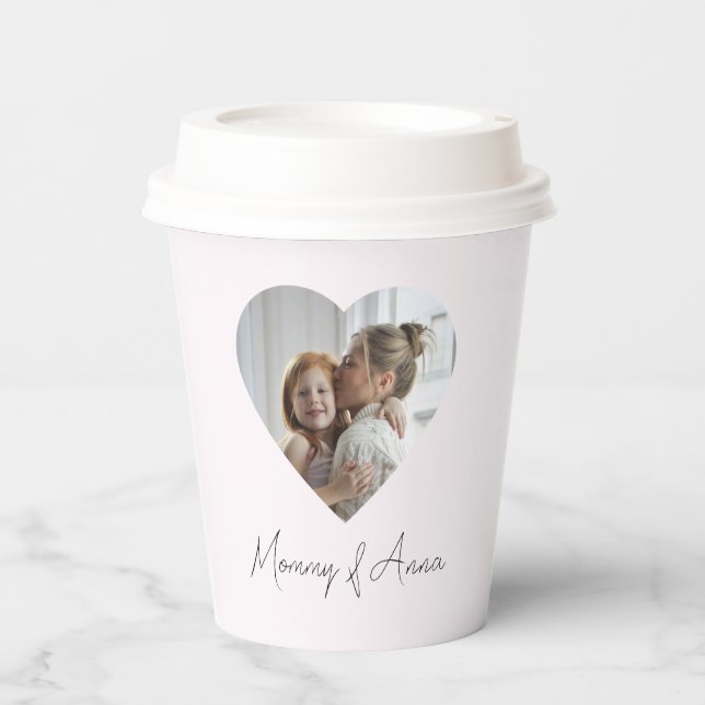 Mum Custom Name & Photo | Paper Cups (Front)