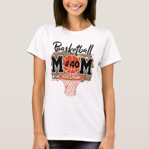 Mum Custom Player Number 40 Sport Mum Mothers Day T-Shirt