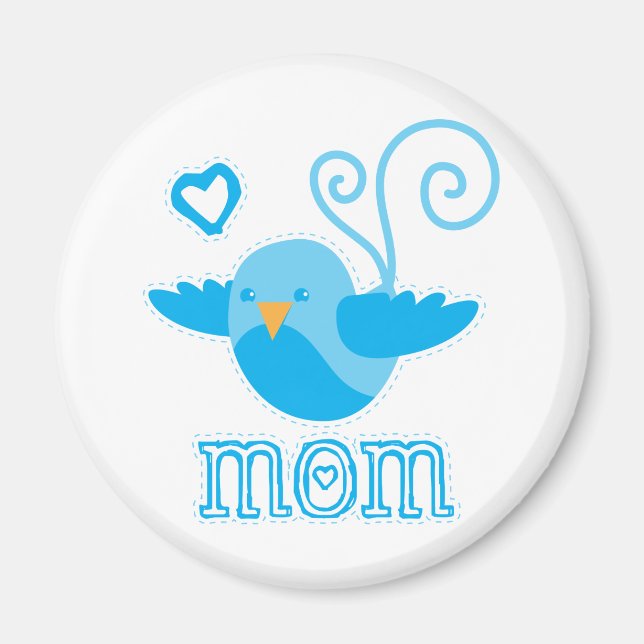 mum cute birdy magnet (Front)