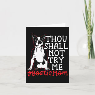 Mum Cute Boston Terrier Dog Lover  Card