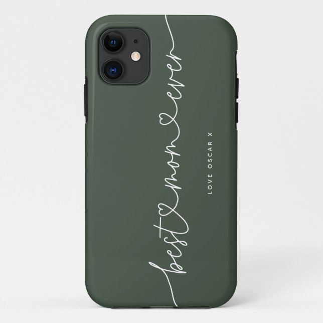 Mum cute modern script photo gift Case-Mate iPhone Case-Mate iPhone Case (Back)
