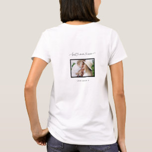 Mum cute modern script photo gift  T-Shirt
