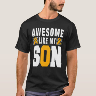 Mum Dad Awesome Like My Son Albinism Awareness Yel T-Shirt