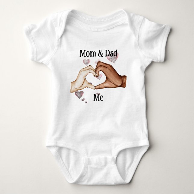 mum&dad  baby bodysuit (Front)