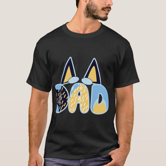 Mum Dad Cartoon Painting Retro family T-Shirt (Front)