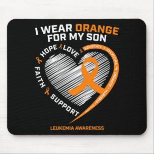 Mum Dad Leukaemia Awareness Son Leukaemia Awarene Mouse Pad
