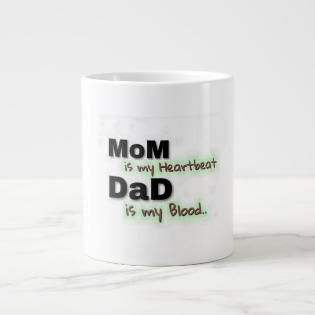 Mum & Dad Love Quote Mug (Front)