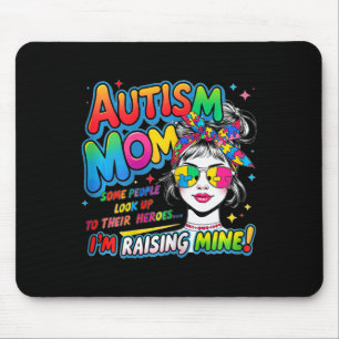 Mum Dad Parents Autism Awareness  Mouse Pad