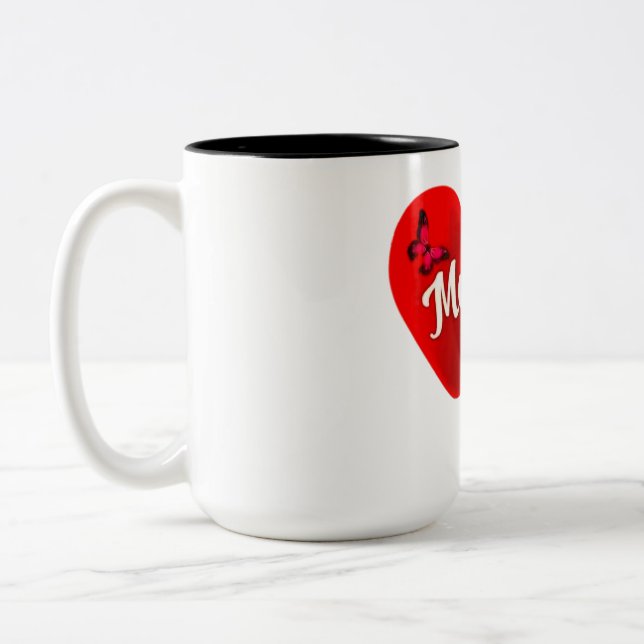 Mum-dad  Two-Tone coffee mug (Left)